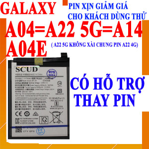 Pin Webphukien cho Samsung Galaxy A04/A22 5G/A14/A04E Việt Nam 5000mAh 
